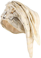 Thumbnail for your product : Stephen Jones Wrap-around gold-print turban