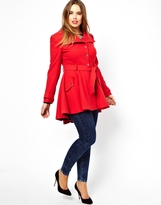 Thumbnail for your product : ASOS CURVE Fit & Flare Coat
