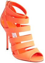 Thumbnail for your product : Jimmy Choo neon flame strappy open toe 'Damsen' booties