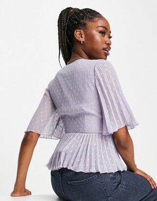 asos short sleeve blouse