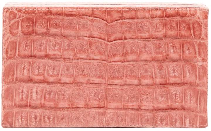 Nancy Gonzalez Pink Crocodile Clutch bags