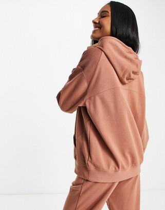 Nike Air swoosh pullover hoodie in mineral clay - ShopStyle