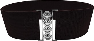 wocharm Womens Plus-size Waist Stretch Belt Elasticated Buckle Belts Ladies Girls Fashion (M(Fit Wasit 38"~45.9")