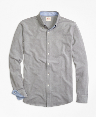 Brooks Brothers Oxford Knit Button-Down Shirt