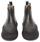 Thumbnail for your product : Jil Sander Flatform Leather Chelsea Boots - Womens - Black