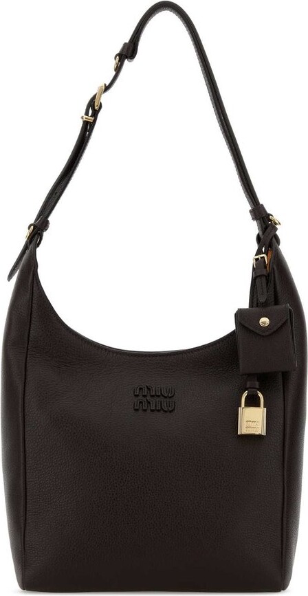 Miu Miu Logo-Detailed Bucket Bag