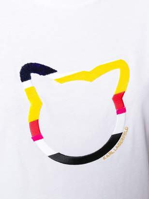 Karl Lagerfeld Paris Choupette outline T-shirt