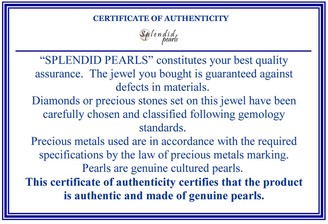 Splendid Pearls Double Sided CZ & 12mm Shell Pearl Earrings