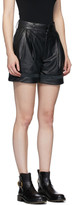 Thumbnail for your product : Chloé Black Textured Leather Shorts