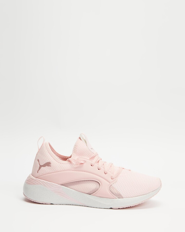 puma pale pink trainers