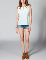 Thumbnail for your product : Full Tilt Lace Back Womens Muscle Tee