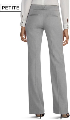 White House Black Market Petite Gray Modern Bootcut Suit Pants