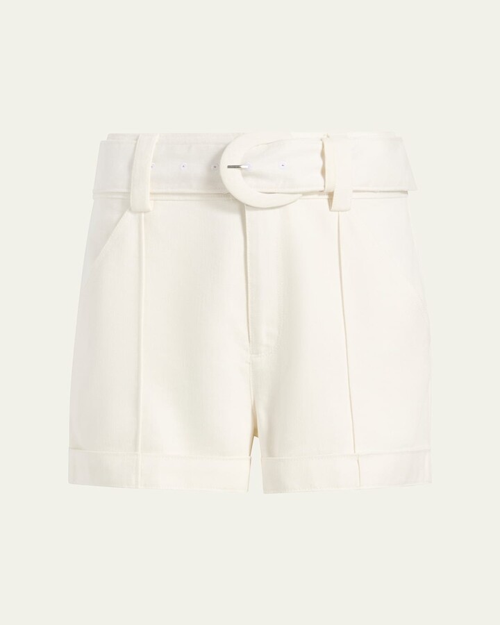 Aldi Belted Wide-Leg Linen Shorts