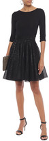Thumbnail for your product : Maje Sequin-embellished Crochet And Stretch-knit Mini Dress