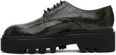 Thumbnail for your product : Dries Van Noten Green Snake Derbys