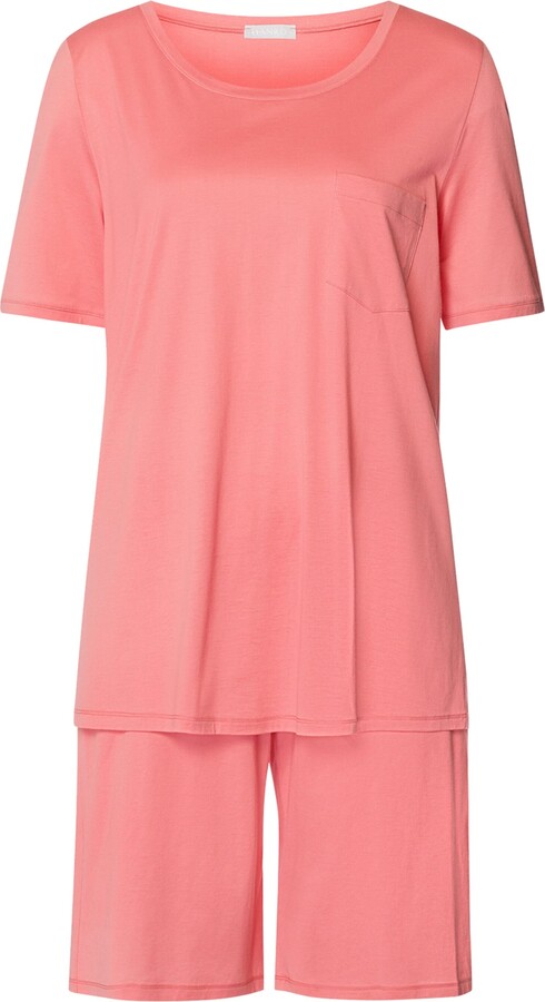 Hanro Cotton Deluxe Short-Sleeve Pyjama Set