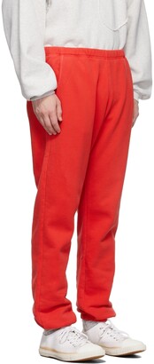 ERL Red Knit Fleece Sweatpants