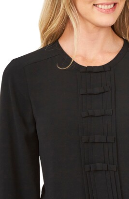 CeCe Pleated Bow Blouse