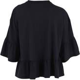 Thumbnail for your product : McQ Black Ruffled T-shirt