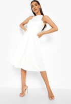 Thumbnail for your product : boohoo Scuba Cutaway Neckline Midi Bridesmaid Dress