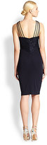 Thumbnail for your product : David Meister Lace & Jersey Cross-Neck Dress