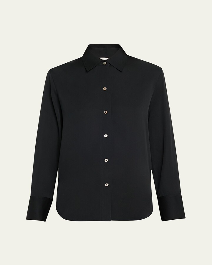 Classic Button-Front Blouse