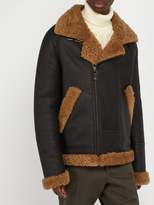 Thumbnail for your product : Yves Salomon Shearling Lined Leather Jacket - Mens - Black