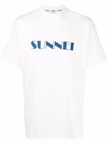 Thumbnail for your product : Sunnei logo-print cotton T-shirt