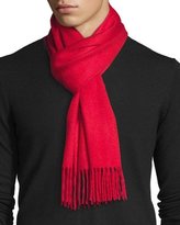 Thumbnail for your product : Neiman Marcus Cashmere Solid Fringe Scarf