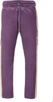 Thumbnail for your product : Just Don Tearaway Striped Cotton-Blend Satin Track Pants