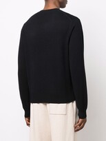 Thumbnail for your product : Acne Studios face patch V-neck jumper