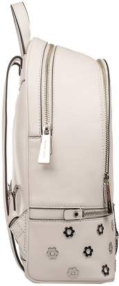 Michael Kors White Rhea Hammered Leather Backpack