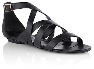 HUGO BOSS Sandals `Rhea` in polished leather
