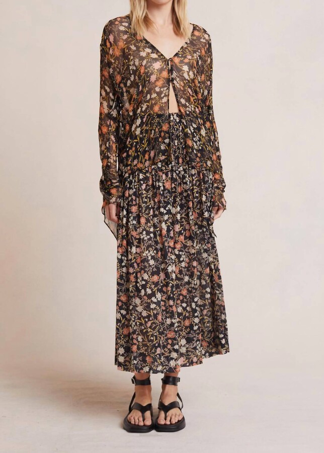 Bec & Bridge Nightshade Midi Skirt In Print