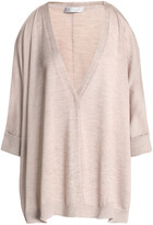 Thumbnail for your product : Brunello Cucinelli Cold-shoulder Cashmere And Silk-blend Cardigan