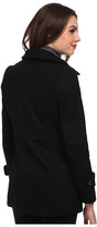 Thumbnail for your product : Kenneth Cole New York Wool Button Front Coat with Hood