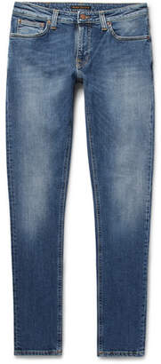 Nudie Jeans Lin Skinny Tapered Organic Stretch-denim Jeans - Blue