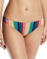 Thumbnail for your product : Diane von Furstenberg Striped Smocked Cheeky Bikini Bottom