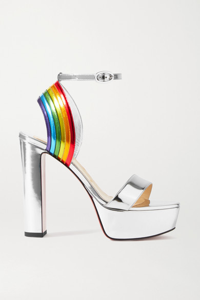 platform shoes rainbow