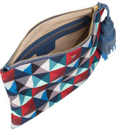 Thumbnail for your product : Anya Hindmarch Courtney printed canvas clutch