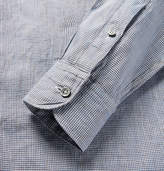 Thumbnail for your product : Ermenegildo Zegna Puppytooth Cotton Shirt - Men - Blue