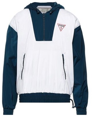 guess windbreaker white