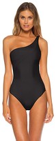 Thumbnail for your product : Becca by Rebecca Virtue Fine Line Adeline Rib Asymmetrical One-Piece