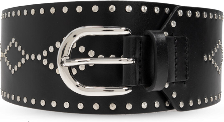 Isabel Marant Leather Belt `Lucie`  - Black