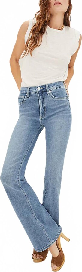Veronica Beard Beverly High Rise Skinny Flare In Iceberg
