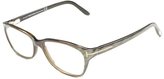 Thumbnail for your product : Tom Ford TF5142 FT5142 050 Striped Olive Brown Rectangle Plastic Eyeglasses