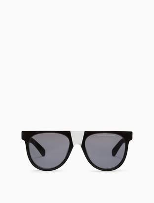 Calvin Klein metal bridge square sunglasses