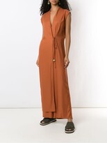 Thumbnail for your product : OSKLEN Tie-Fastening Wide-Leg Jumpsuit