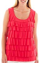 Thumbnail for your product : Liz Claiborne Tiered Tank Top - Plus