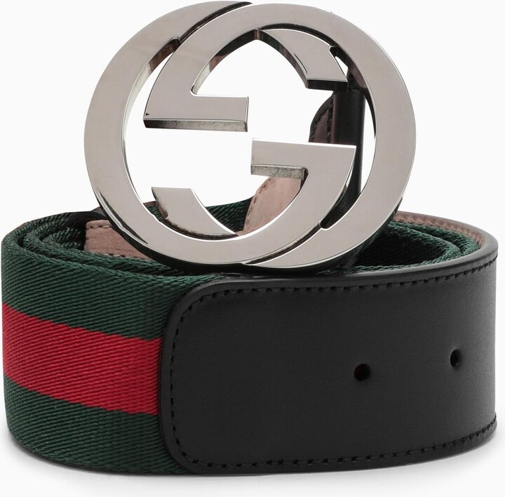 New Authentic Black Green Red Gucci Belt Size 110cm Algeria